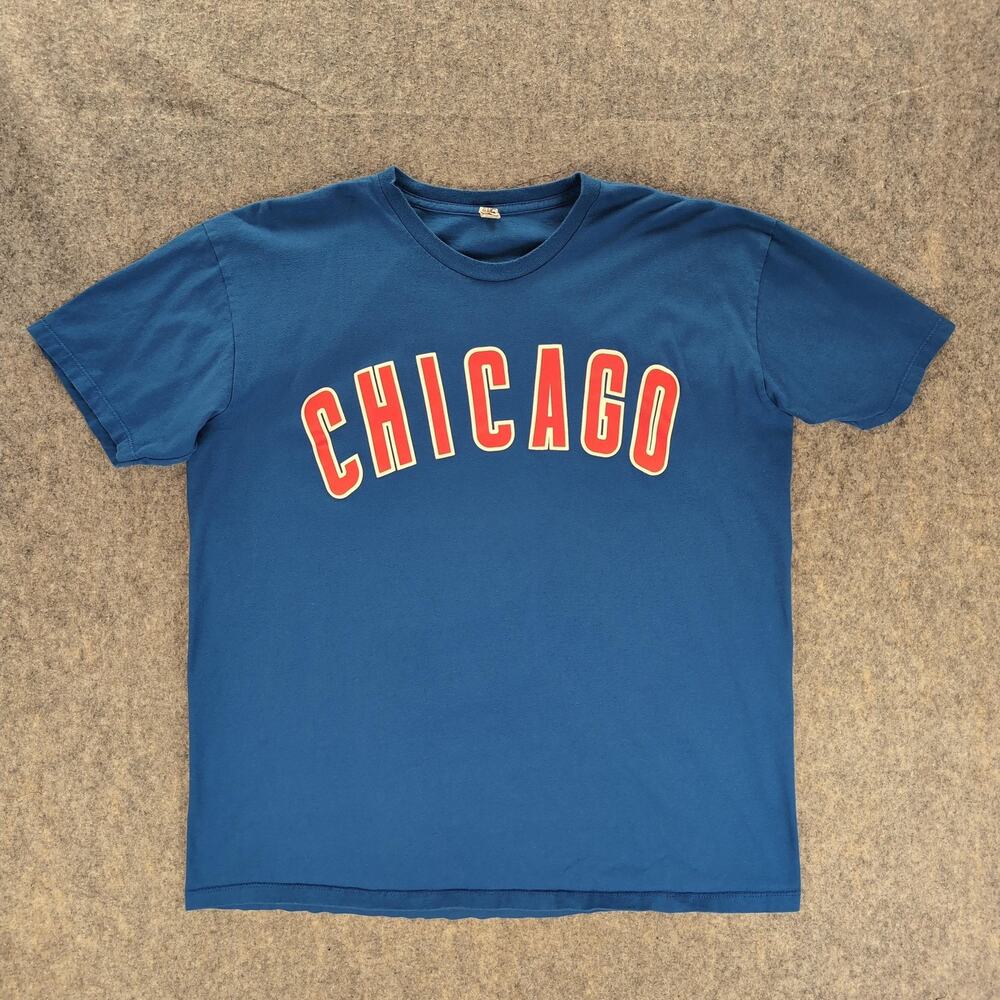 Chicago Cubs Shirt Mens XL Blue MLB Baseball Alstyle Javier Baez 9 Graphic Tee